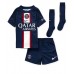 Baby Fußballbekleidung Paris Saint-Germain Marco Verratti #6 Heimtrikot 2022-23 Kurzarm (+ kurze hosen)